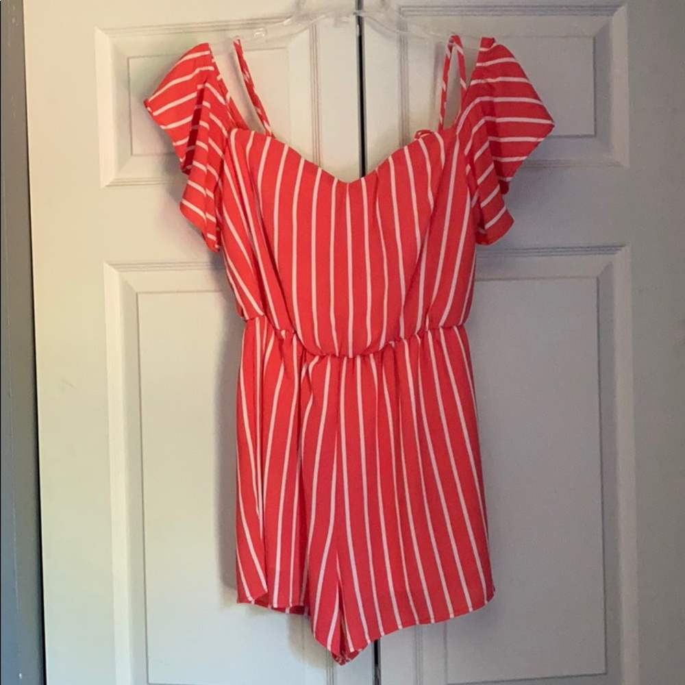 Striped romper